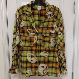 BDG Multicolor Plaid Button-Up Shirt